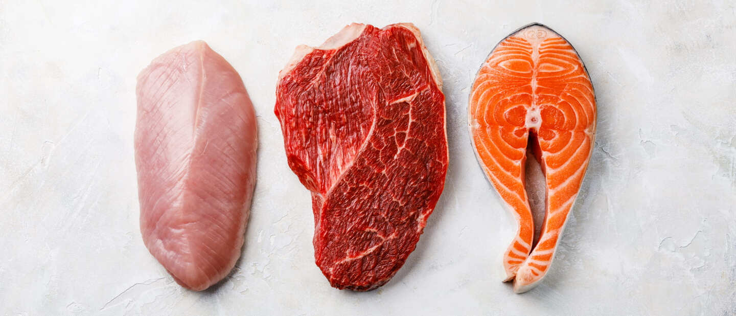 creatine là gì, creatine, thịt đỏ, cá hồi, HFI, HT Fitness, Học viện HFI