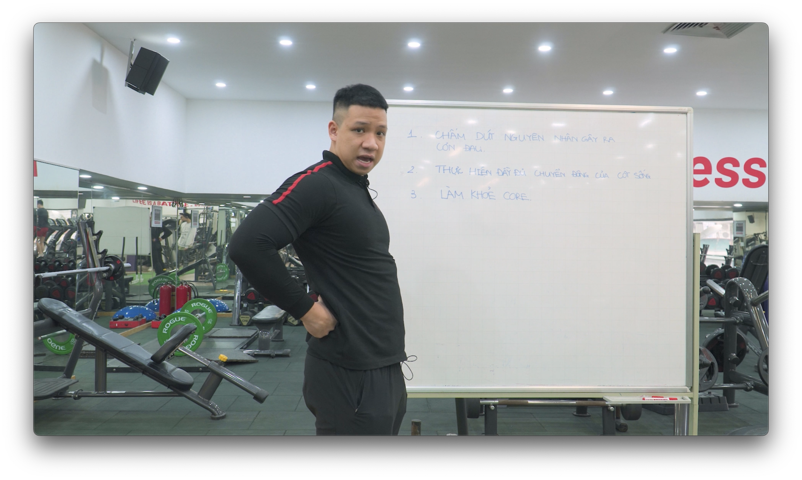 đau lưng dưới, đau lưng, HFI, HT FItness, Học viện HFI