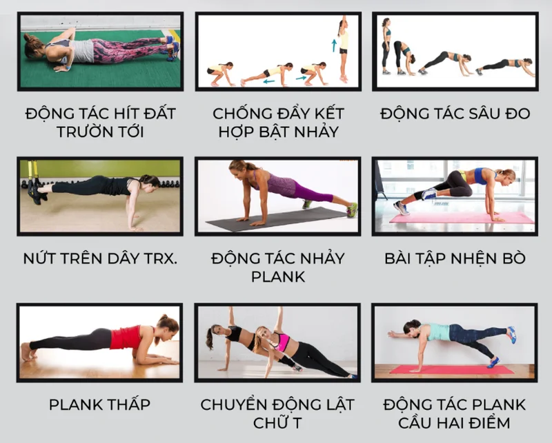 những bài tập tăng cơ bắp