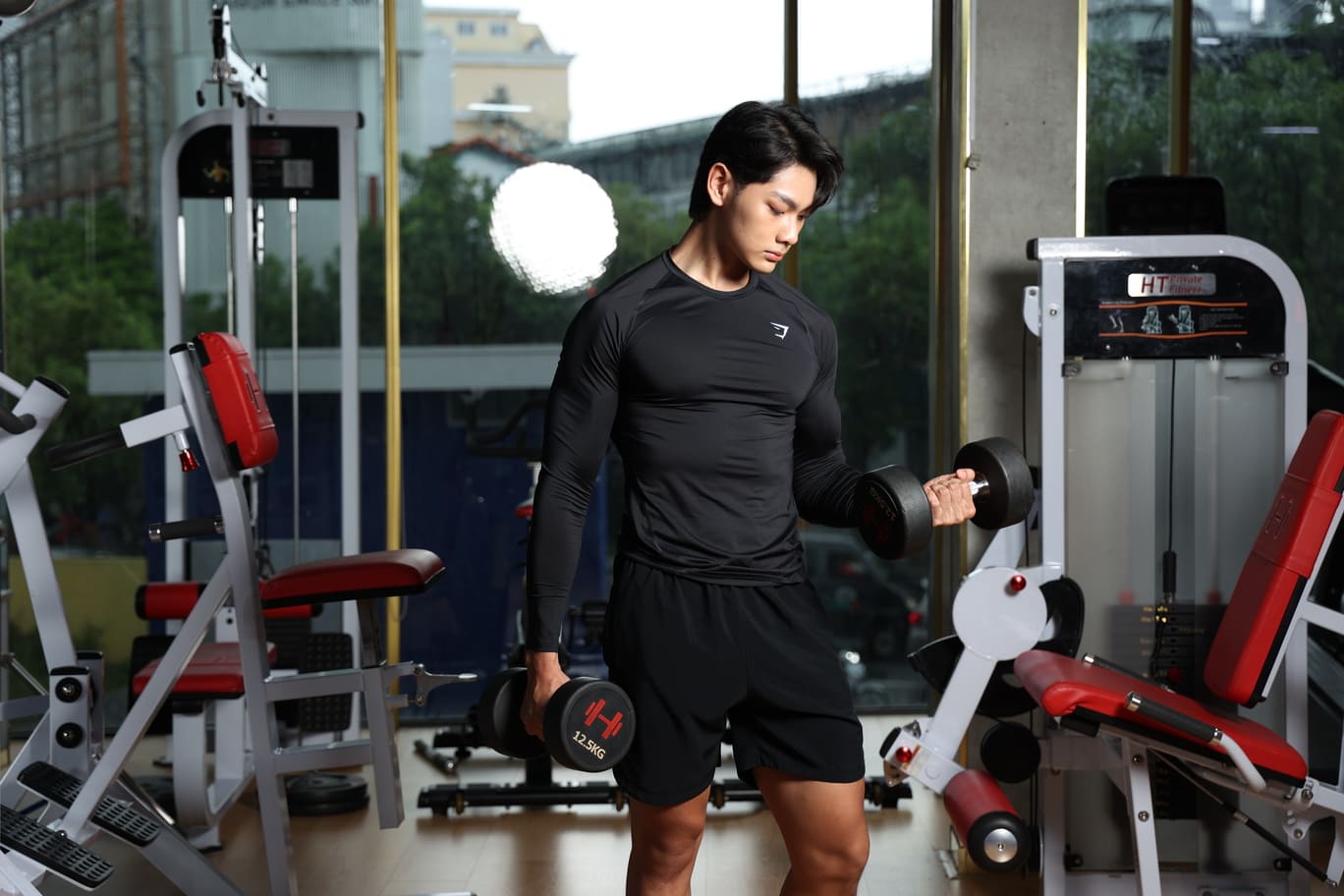 bắp tay, cách tập tay, tập tay, hfi, ht fitness, học viện hfi