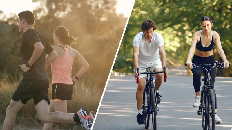 chạy bộ hay đạp xe giảm cân nhanh hơn