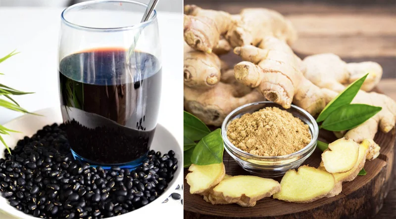 uống nước đậu đen rang giảm mỡ bụng