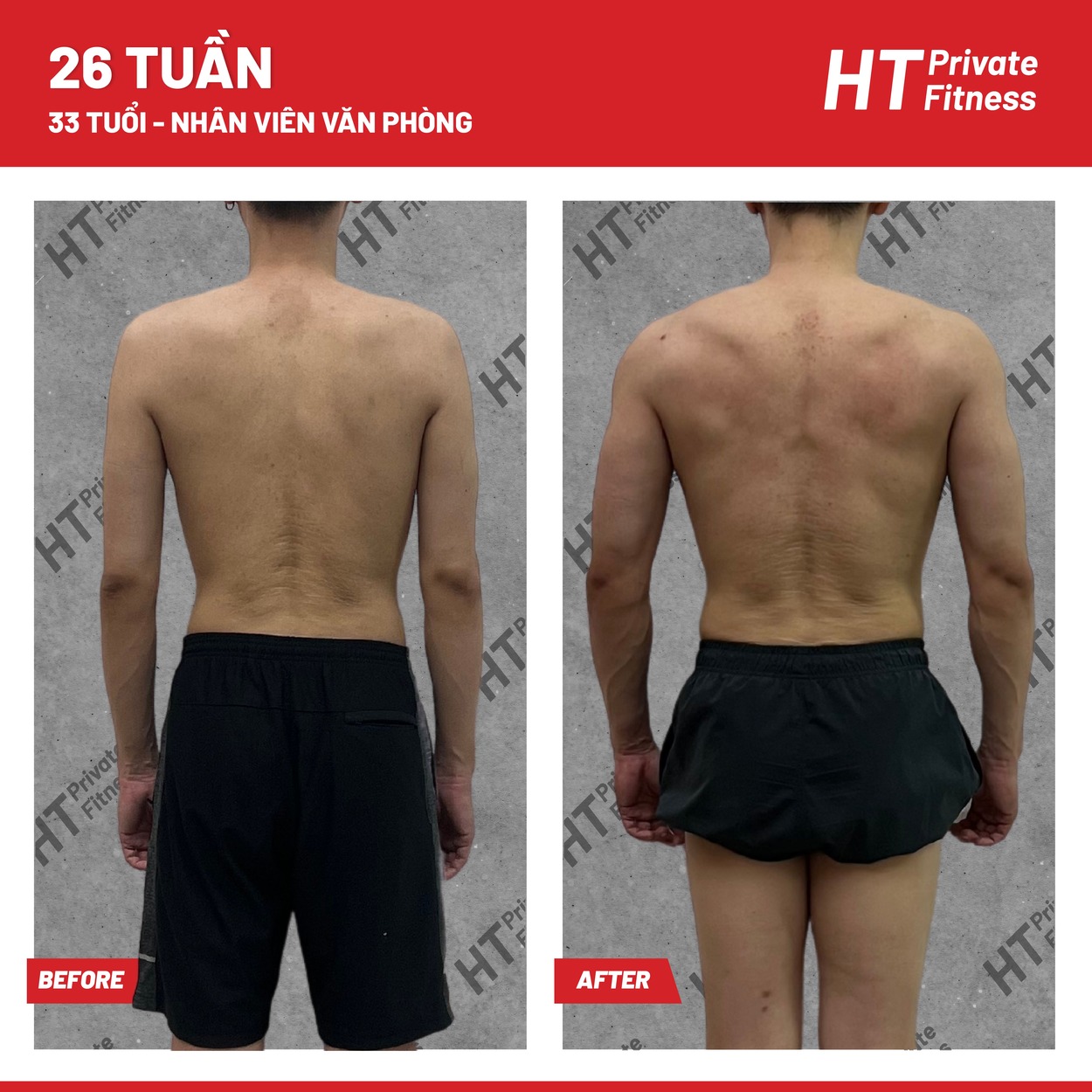 Nhiều hội viên tại HT Private Fitness với định hướng của HFI đã tập gym tăng cân thành công