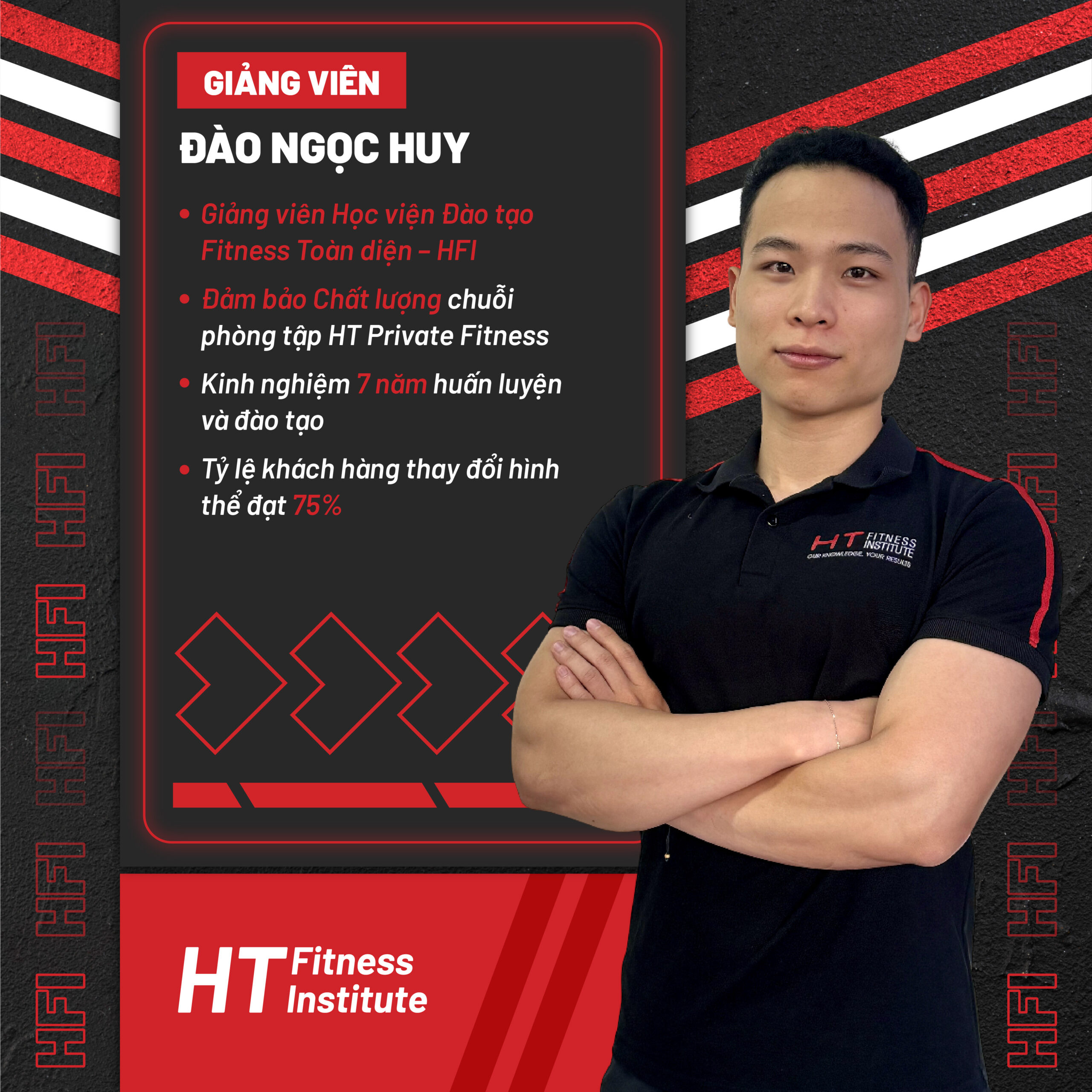 Đào Ngọc Huy (Huy Đào) - Giảng viên Học viện Fitness Toàn diện HFI