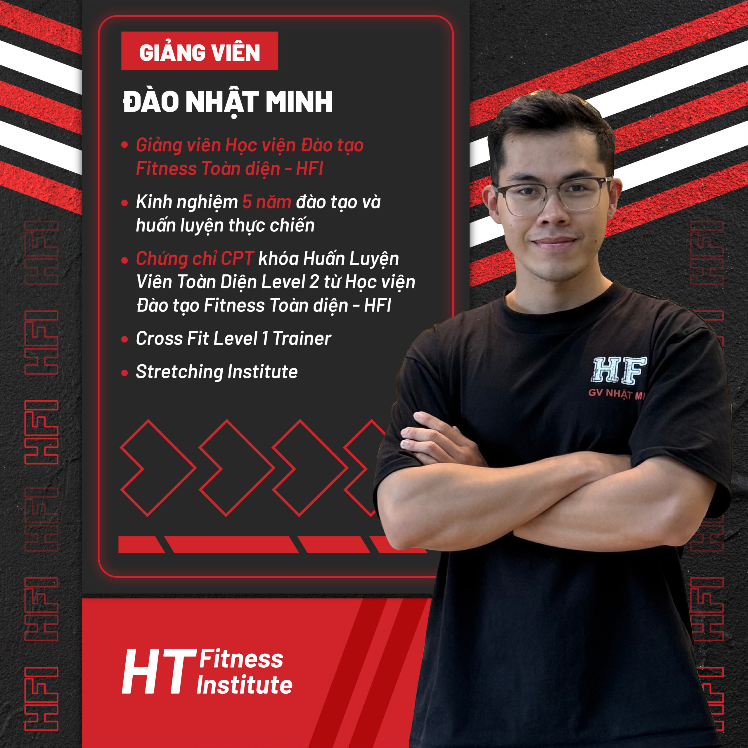 Đào Nhật Minh - Giảng viên Học viện Đào tạo Fitness Toàn diện HFI