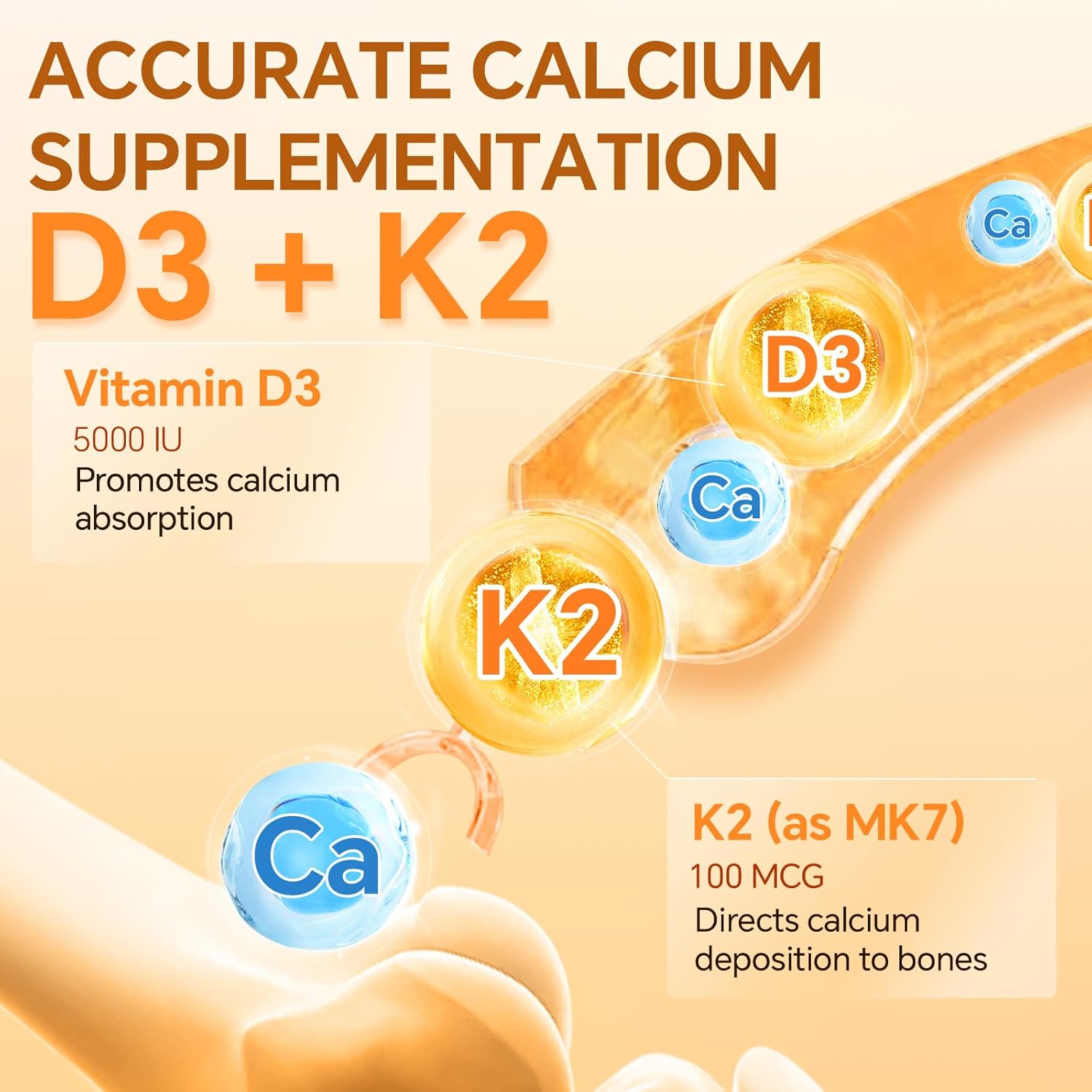 Vitamin D3 và K2