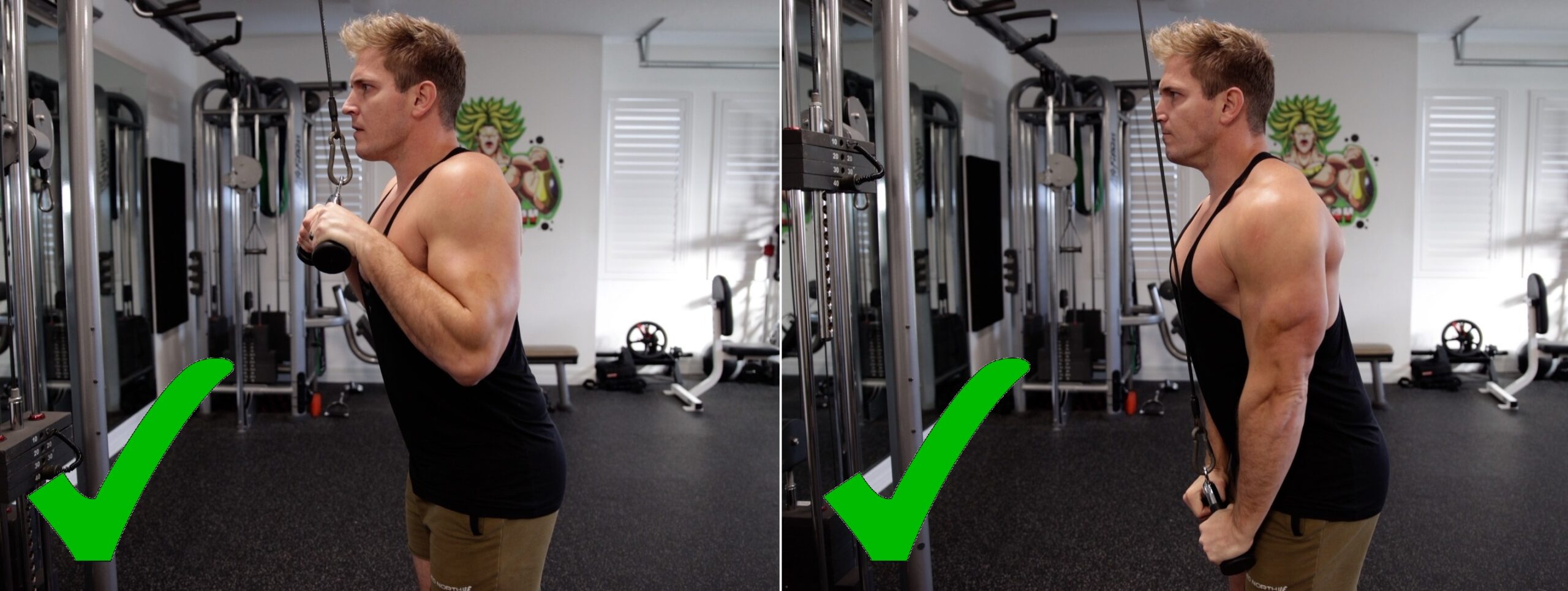 Triceps pushdown là một bài tập phổ biến