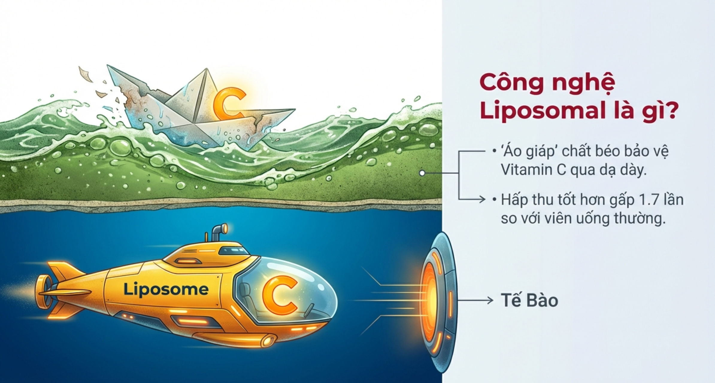 Liposomal Vitamin C - Công nghệ Tương lai
