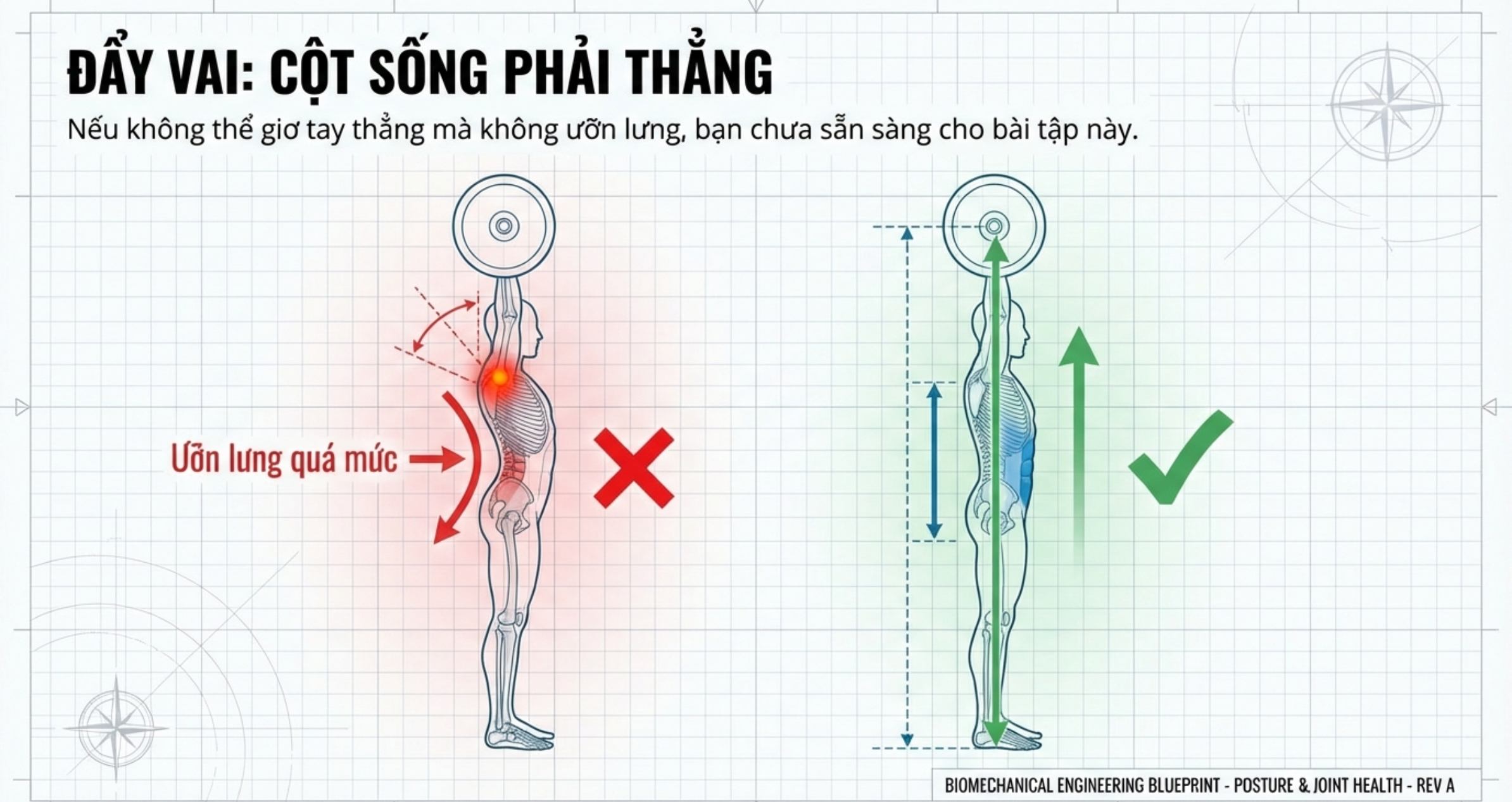 Lỗi sai khi overhead Press