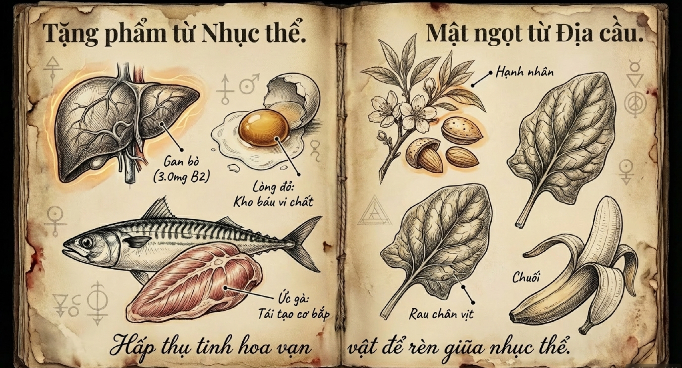 Nguồn vitamin B2 tự nhiên